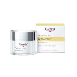 Eucerin Q10 Active Tagespflege – Anti-Falten Tagescreme für trockene Haut – antioxidative Gesichtscreme mit Q10