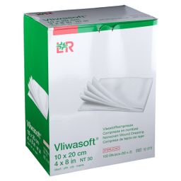 Vliwasoft® Vliesstoffkompressen 10 cm x 20 cm 6lagig steril