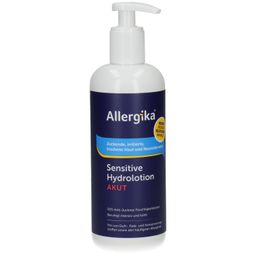 ALLERGIKA® Hydrolotio Sensitive AKUT - Juckreizlindernde SOS-Akutpflege bei trockener, zu Juckreiz und Entzündung neigender Haut, wie z. B. Neurodermitis, Nesselsucht, Insektensticken