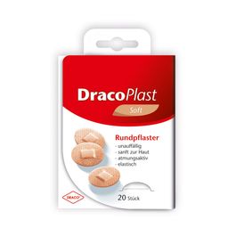 Dracoplast Soft Rundpflaster hautfarben 2,2 cm