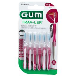 GUM® Trav-Ler® Interdentalbürsten 1,4 mm rosa mit Kappe