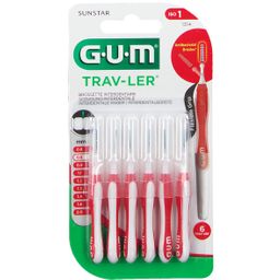 GUM® Trav-Ler® 0,8 mm Rot Kerze mit Kappe