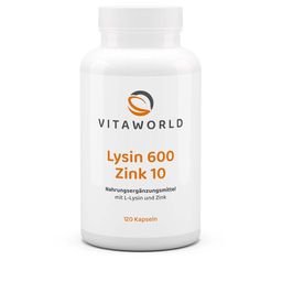VitaWorld Lysin 600 mg + Zink 10 mg