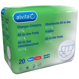 alvita® All-in-One Inkontinenzhosen Maxi Large Nacht