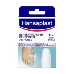 Hansaplast Blasenpflaster Klein | Wirksame Behandlung von Blasen | Blasenschutz | Sofortige Schmerzlinderung | Druckentlastung | Extra starke Haftung | 6 Stück