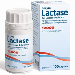Enzym Lactase - 12000 FCC / 100 Kapseln