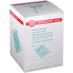 NOBA Saugkompressen steril 25 Stück 10 x 10 cm