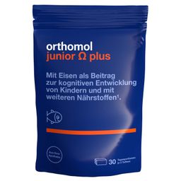 Orthomol junior Omega plus - zur kognitiven Entwicklung bei Kindern - mit Eisen, Omega-3-Fettsäuren und Vitamin B12