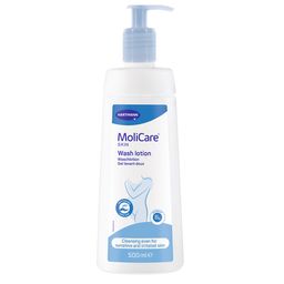 MoliCare Skin Waschlotion 500ml mit pflegendem Pantheol und Mandelöl, geruchsneutraliesierent, pH-hautneutral