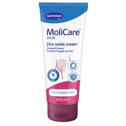 MoliCare Skin Zinkoxid Creme 200ml: reizlindernd, Schutz für durch Inkontinenz beanspruchte Haut