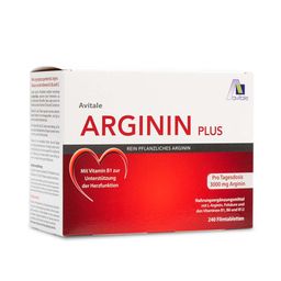 Arginin PLUS mit L-Arginin und B-Vitaminen zur Unterstützung der Herz-Funktion