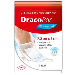DracoPor Wundverband Waterproof 5 x 7,2 cm steril