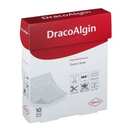 DracoAlgin Alginatkompressen 5 x 5 cm
