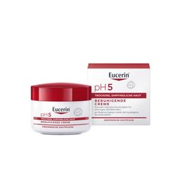Eucerin® pH5 Creme – Beruhigende Hautpflege für strapazierte Haut, spendet 24h intensive Feuchtigkeit