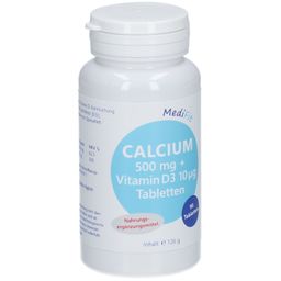 Calcium 500 mg + Vitamin D 10 µg Tabletten MediFit