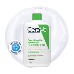 CeraVe Feuchtigkeitsspendende Reinigungslotion: nicht schäumende Reinigung für Gesicht und Körper
