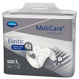 MoliCare Premium Elastic 10 Tropfen Gr. L, elastischer Inkontinenzslip bei schwerster Harn- und/oder Stuhlinkontinenz