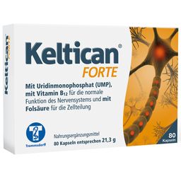 Keltican® forte Kapseln mit Uridinmonophosphat (UMP), Vitamin B12 und Folsäure zur Unterstützung der Nervenregeneration