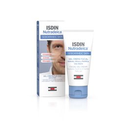 ISDIN Nutradeica® Gel-Creme beruhigende Gesichtscreme gegen Juckreiz, Schuppung und Rötung speziell bei seborrhoischer Dermatitis
