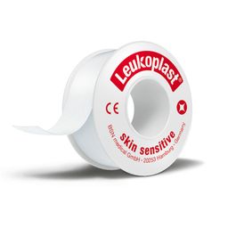 Leukoplast® skin sensitive 2,5 cm x 2,6 m mit Schutzring