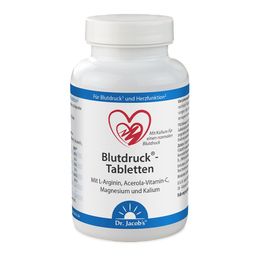 Dr. Jacob's Blutdruck-Tabletten L-Arginin Acerola-Vitamin-C Magnesium Kalium