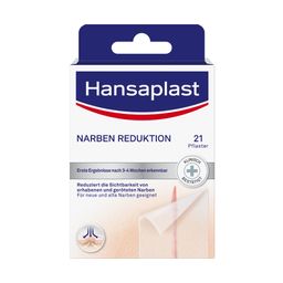 Hansaplast Narben Reduktion| Neue & alte Narben | Narbenpflaster | Wasserfeste Pflaster | 21 Stk.