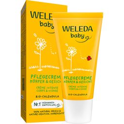 Weleda Baby Pflegecreme Calendula Körper & Gesicht - Körperpflege, schützt und pflegt intensiv