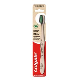 Colgate Bamboo Aktivkohle Weich Zahnbürste aus Bambus
