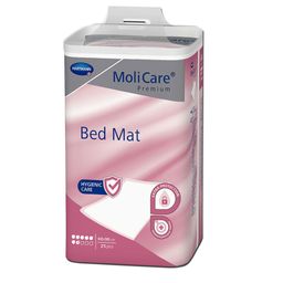 MoliCare Premium Bed Mat 7 Tropfen 60x90 cm Bettschutzeinlage mit flüssigkeitsundurchlässiger Folienrückseite