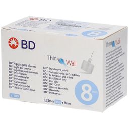 BD Thin Wall Pen-Nadeln 8 mm