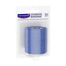 Hansaplast Selbsthaftender Fixierverband | Hoher Tragekomfort | Flexibel | Atmungsaktiv | 4 m x 6 cm