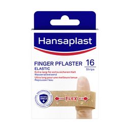 Hansaplast Elastic Fingerpflaster | Elastische Pflaster | Wundpflaster mit starkem Halt | 16 Stk.