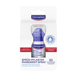 Hansaplast Sprühpflaster | Transparentes Pflasterspray | Wasserdichtes Pflaster