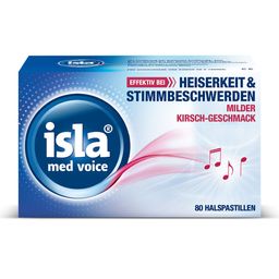 isla med voice Halspastillen bei Heiserkeit und Stimmbeschwerden