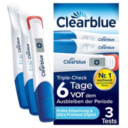 Clearblue Schwangerschaftstest Triple-Check ultra-früh - Vorteilspack