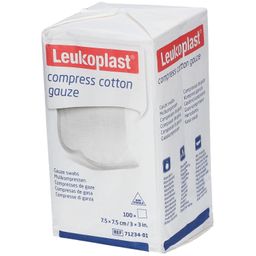 Leukoplast® compress cotton gauze 7,5 x 7,5 cm unsteril