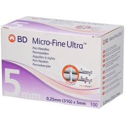 BD Micro-Fine Ultra Pen-Nadeln 0,25 mm (31G) x 5 mm