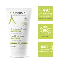 A-DERMA Feuchtigkeistspendende Hand- und Nagelcreme