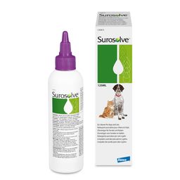 Surosolve Ohrreiniger für Hunde und Katzen, safte Ohrreinigung mit angenehm beerig-frischem Duft