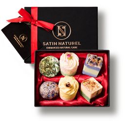 SATIN NATUREL BIO Badepralinen Divine Moments Geschenkset