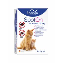 Redisan® Katzen Spot on - Pflanzenbasiertes Zeckenmittel - OHNE CHEMIE - Effektiver Schutz vor Zecken Flöhen & Insekten - Zeckenschutz Katze ohne Nebenwirkung - Bis zu 15 Wochen