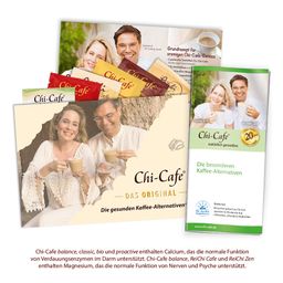 Chi-Cafe Probierpaket ReiChi Kaffee Proben Akazienfaser Guarana Reishi Ginseng