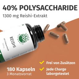 GREEN NATURALS REISHI 40 % 1300 mg vegan
