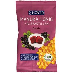 HOYER MANUKA HONIG Halspastillen Cassis