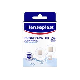 Hansaplast Aqua Protect Rundpflaster | Wundpflaster | Für empfindliche Haut | 100 % wasserdicht | Pflaster zum Schwimmen & Baden | Extra starke Klebkraft | Nicht verklebende Wundauflage | Flexible & atmungsaktiv | Transparent | 24 Stück
