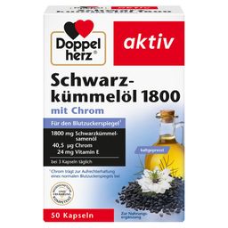 Doppelherz Schwarzkümmelöl 1800 mit Chrom