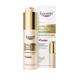 Eucerin® Hyaluron-Filler + Elasticity Ultraleicht Tag LSF 50 – Tagescreme mildert Falten und Pigmentflecken