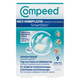 COMPEED® Multi-Wundpflaster SmartSkin™ - Set mit 9x Wundschutzpflastern in 3 Größen, Wundheilpflaster