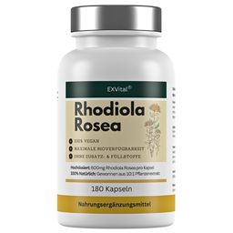 EXVital® Rhodiola Rosea, hochdosiert 6000mg pro Tag, vegan