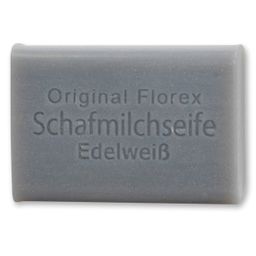 Florex - Schafmilchseife eckig Edelweiß silber